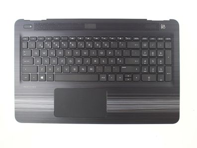HP Pavilion 15 Palmrest Keyboard Tastatur QWERTY Port 856026-131