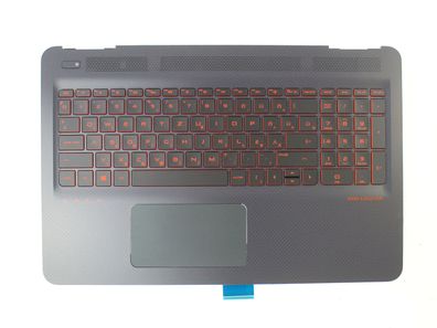 HP Omen 15-ax000 15-ax200 Palmrest Gehäuseoberteil Tastatur QWERTZ 859735-211