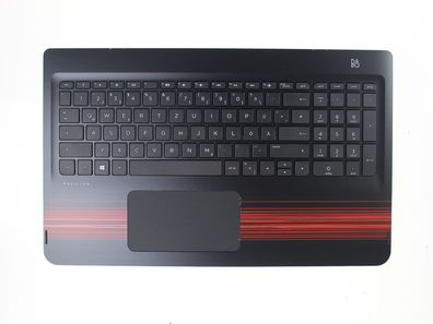 HP Pavilion 15-bk Palmrest Gehäuseoberteil Tastatur QWERTZ DEU 862650-041