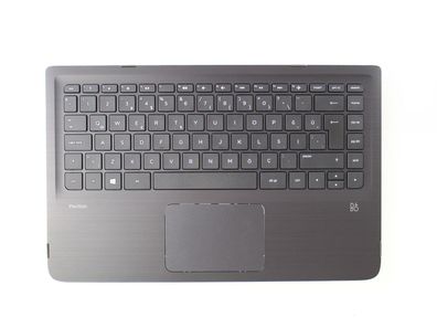 HP Pavilion 13 Serie Palmrest Keyboard QWERTY TUR 810914-141