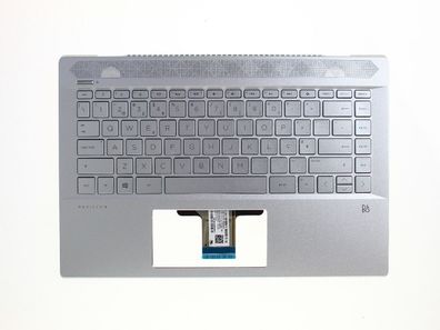 HP Pavilion 14 Palmrest Tastatur Cover Upper QWERTY L19195-131