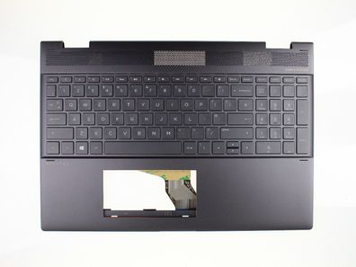 HP Spectre x360 15-CH Palmrest Keyboard Tastatur Upper QWERTY UK L15588-031