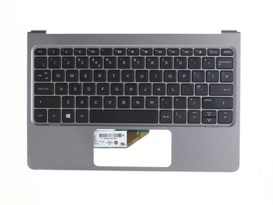 HP Pavilion x2 Gehäuseoberteil Palmrest Keyboard QWERTY UK 814718-031