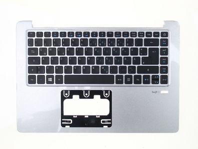 Acer Swift SF314-51 Palmrest Gehäuse Tastatur Silber QWERTZ Deutsch 6B. GKBN5.017