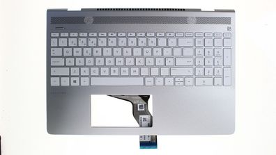 HP Pavilion 15-CK Palmrest Gehäuseoberteil Tastatur QWERTY PORT L01926-131
