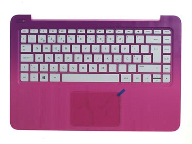 HP Stream 13 Palmrest Keyboard Tastatur QWERTZ Port Rosa/ lila 836873-131