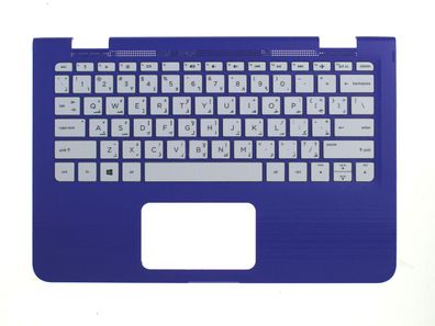 HP Stream 360 11-aa Palmrest Keyboard Tastatur QWERTY Arabisch 906789-171 Lila