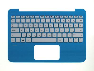 HP Stream 11-y Palmrest Keyboard Tastatur QWERTZ 902956-211 Hungarian Blau