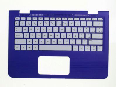 HP Stream 360 Gehäuseoberteil Palmrest Keyboard Tastatur QWERTZ 917041-BG1 SW