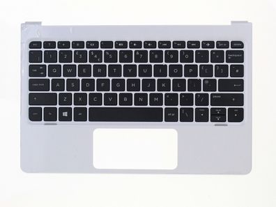 HP Pavilion x2 Gehäuseoberteil Palmrest Keyboard QWERTY UK 814719-031