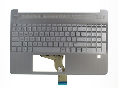 HP 15s-eq0000 HP 15s-eq1000 Palmrest Keyboard Tastatur Cover Upper L63579-FL1