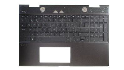 HP Envy 15-cp Gehäuseoberteil Palmrest Tastatur QWERTZ Swiss L32763-BG1