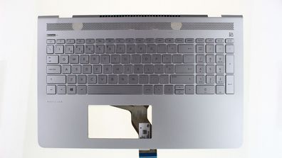 HP Pavilion 15-CD Palmrest Keyboard Tastatur Cover Upper QWERTY 928438-131