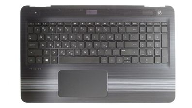 HP Pavilion 15 Palmrest Keyboard Tastatur Cover QWERTY Greek 856026-151