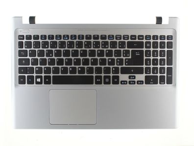 Acer Aspire V5-551 Palmrest Tastatur Keyboard AZERTY French Silber