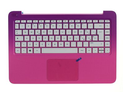 HP Stream 13 Palmrest Keyboard Tastatur QWERTY Italian 836873-061 Rosa/ lila
