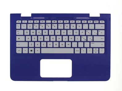 HP Stream 360 Palmrest Keyboard Tastatur QWERTY Italian 917041-061 lila