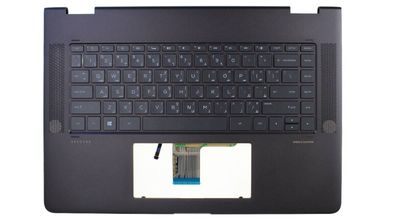 HP Spectre x360 15-bl Gehäuseoberteil Palmrest Keyboard QWERTY 912995-171