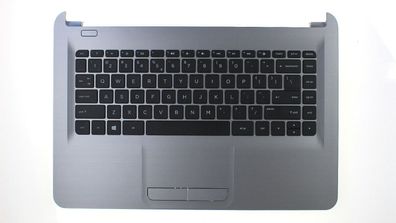 HP 14-an0XX 14-as0XX 14-au0XX Gehäuseoberteil Palmrest Keyboard QWERTY 858078-B31