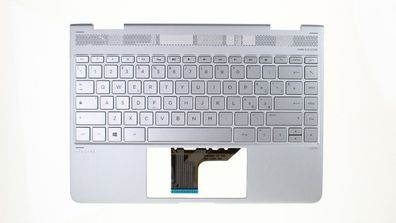 HP Spectre x360 13-ac000 Gehäuseoberteil Palmrest Keyboard QWERTY IT 918027-061