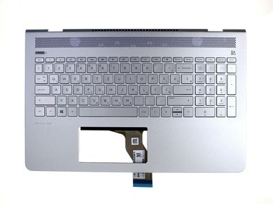 HP Pavilion 15-CC Palmrest Gehäuseoberteil Tastatur QWERTZ SL 929867-BA1