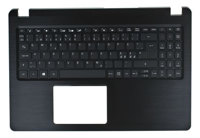 Acer Aspire A515-52 A515-52G Palmrest Tastatur Keyboard Schwarz QWERTZ Nordic