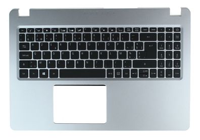 Acer Aspire A515-52G Palmrest Gehäuse Tastatur Keyboard Silber AZERTY Belgium