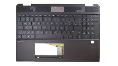 HP Spectre x360 15-DF 15T-DF Gehäuse Tastatur QWERTZ Deustch-Schweiz L38264-BG1