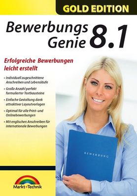 Bewerbungs Genie 8.1 Gold - Bewerbungen, Lebenslauf individuell erstellen