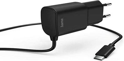 Hama Ladegerät USB-C 2,4A Reiselader 12W Schnellladegerät Fast Charge schwarz