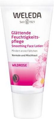 Weleda 6x WELEDA Wildrose Glättende Feuchtigkeitspflege 30ml