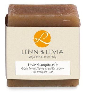 LENN & LEVIA 3x LENN & LEVIA Feste Shampooseife - Bio-Koffein mit Limetten- und ...