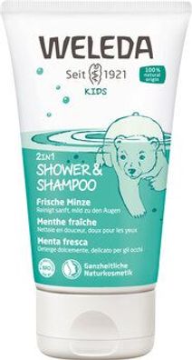 Weleda WELEDA Kids 2in1 Shower & Shampoo Frische Minze 150ml