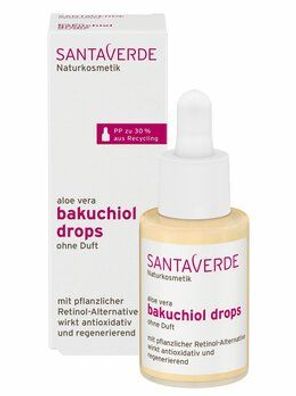 Santaverde 6x bakuchiol drops ohne Duft 30ml