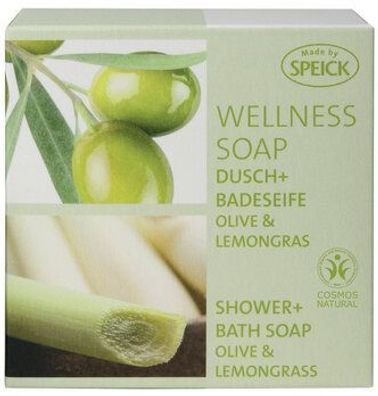 Made by Speick 3x Wellness Soap, Dusch + Badeseife Olive & Lemongras 200g