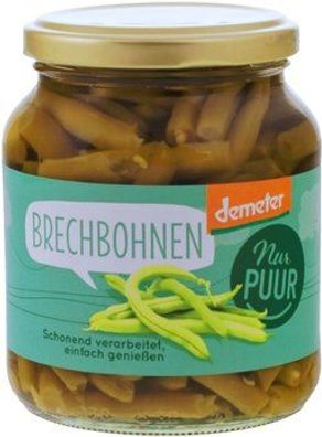 Nur Puur 6x Brechbohnen Demeter 340g