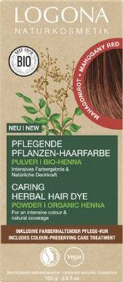 Logona Pflegende Pflanzen-Haarfarbe Pulver Mahagonirot 100g
