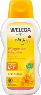 Weleda 3x WELEDA Calendula Pflegemilch 200ml