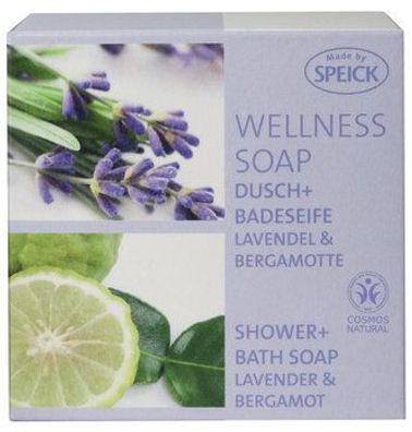 Made by Speick 3x Wellness Soap, Dusch + Badeseife Lavendel & Bergamotte 200g