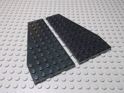 3201 Lego 1 Paar Flügelplatten 6x12 schwarz Links 30355 Rechts 30356