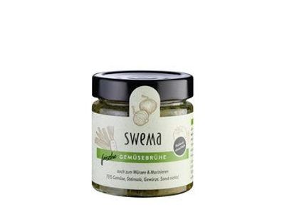 SweMa 6x Frische Bio-Gemüsebrühe klassisch, 210g Glas, für 8 Liter 210g