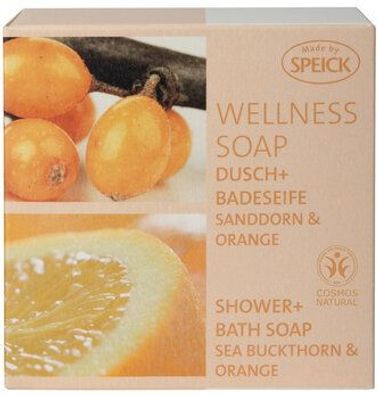 Made by Speick 3x Wellness Soap, Dusch + Badeseife Sanddorn & Orange 200g