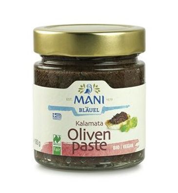 MANI® 6x MANI Kalamata Olivenpaste, bio, NL Fair 180g