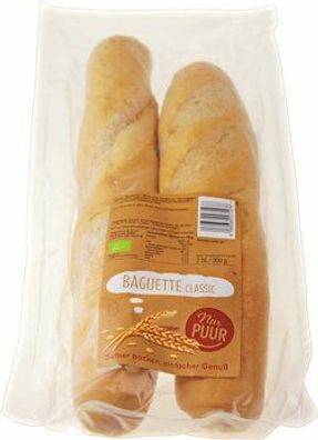 Nur Puur 3x Baguette Classic, 2 Stück 300g