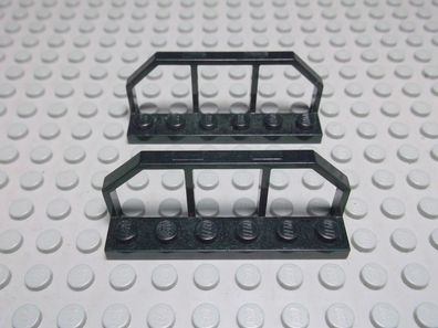 Lego 2 Eisenbahn Geländer 1x6 schwarz Nummer 6583