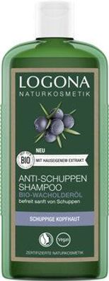 Logona 6x Anti-Schuppen Shampoo Bio-Wacholderöl 250ml