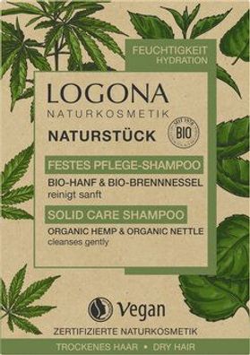 Logona 3x Festes Pflege Shampoo Bio-Hanf & Bio-Brennnessel 60g