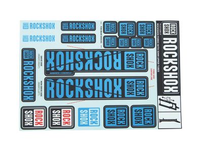Rockshox Dekorsatz Passend für Decal Kit blau