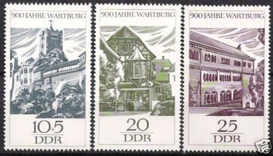 DDR Nr.1233/35 * * 900 Jahre Wartburg 1966, postfrisch