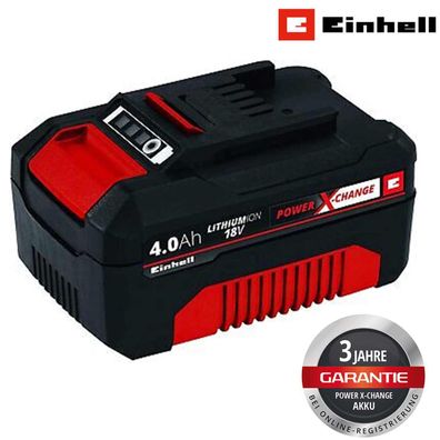 Original Einhell System Akku Power X-Change (Lithium Ionen Akku, 18 V, 4,0 Ah